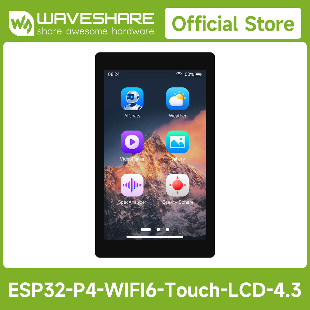 Waveshare Esp32 - Carte de développement Waveshare ESP32-P4-WIFI6 4,3