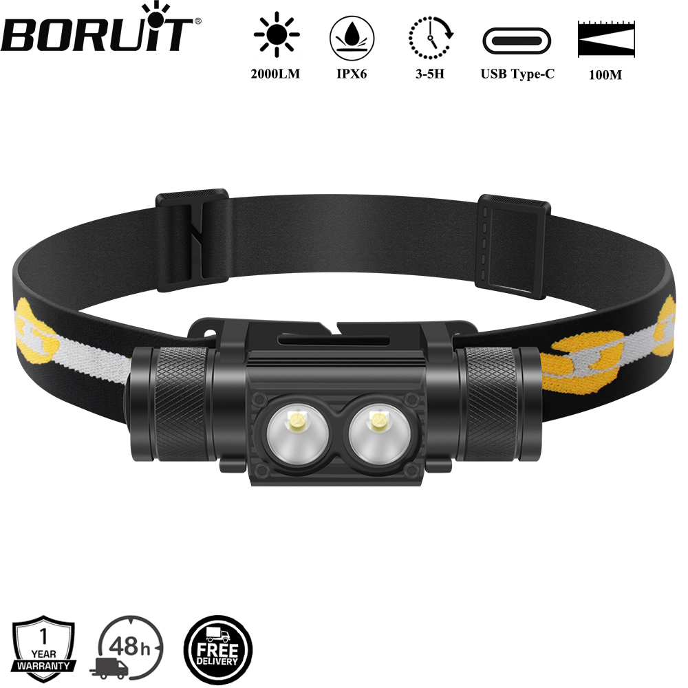 Lolin D32 - BORUiT D25 double lampe frontale LED
