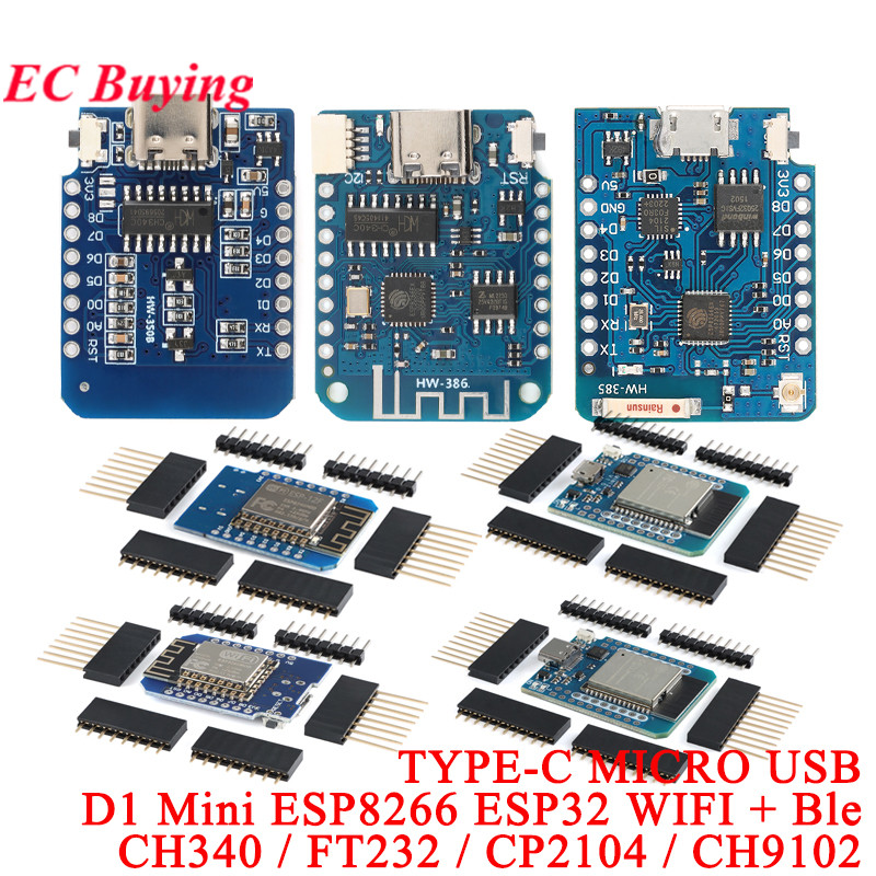 10Pcs/1pc WeMos LOLIN D1 Mini  - D1 Mini Pro avis et prix