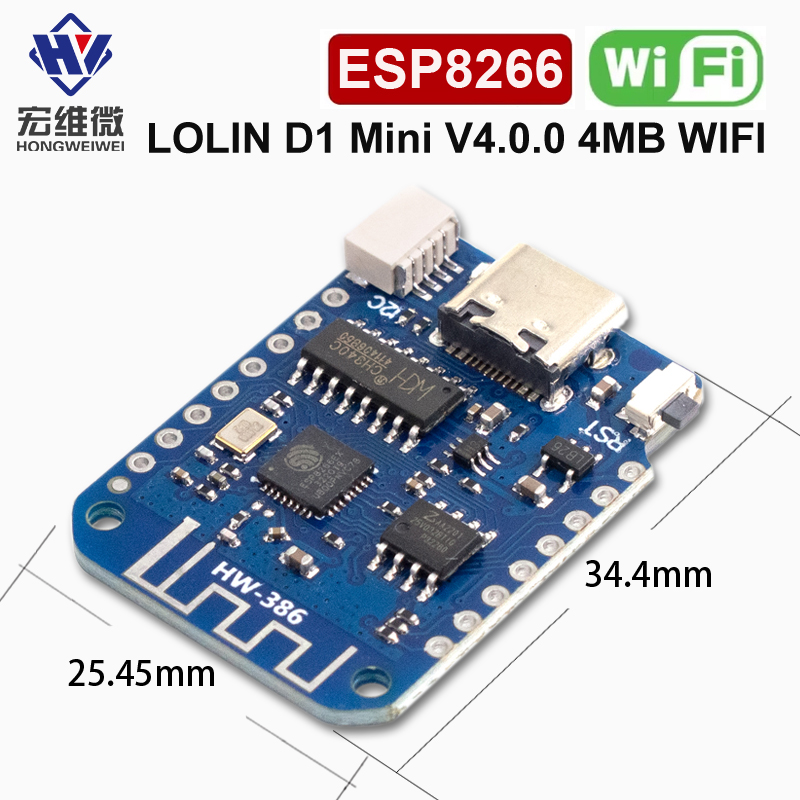WEMOS D1 Mini V4.0.0 TYPE-C US - Nodemcuv2 avis et prix